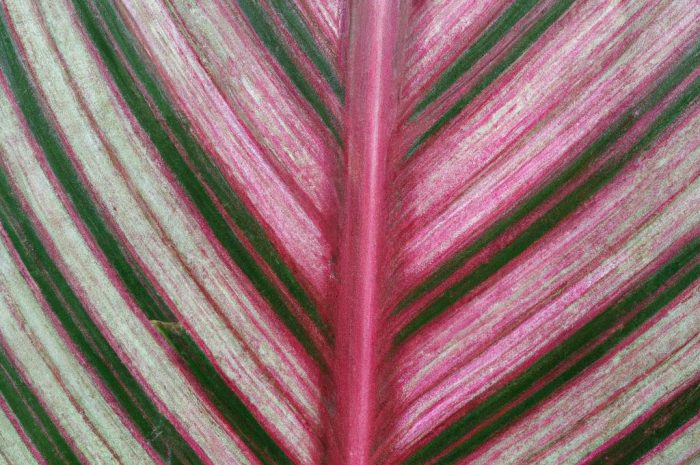 Calathea rufibarba to roślina, która składa i rozkłada liście