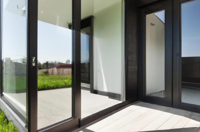 Drzwi tarasowe przesuwne łączące dom z ogrodem, czyli wielkie okno na świat