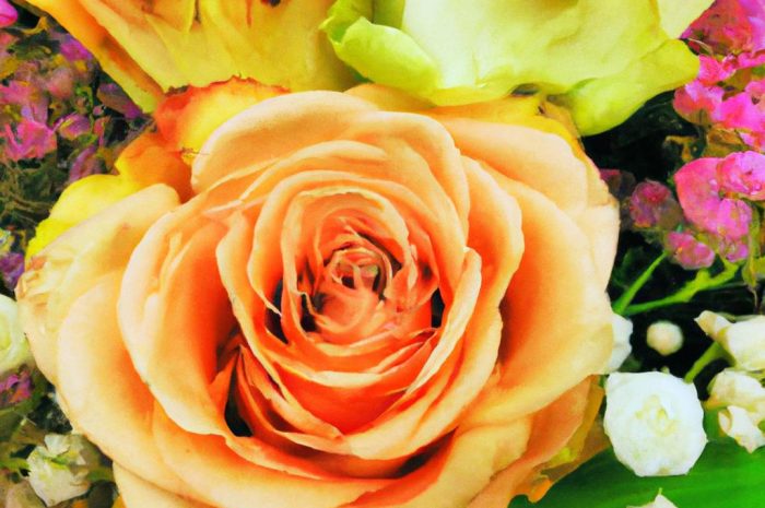 Kompozycje z kilku rodzajów róż