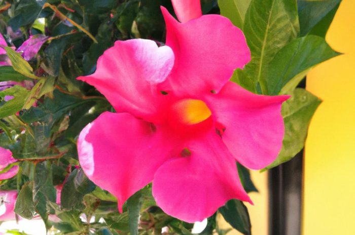 Mandevilla to przepiękne pnącze, które ozdobi każdy taras i balkon