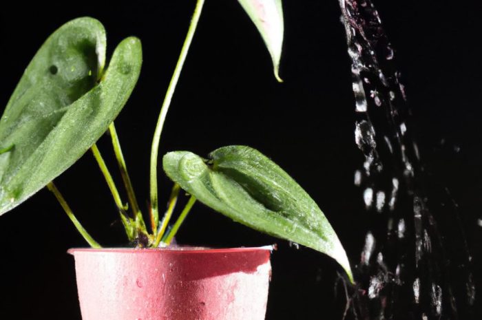 Odpowiednie podlewanie i nawóz do anturium kluczem do efektywnej uprawy.